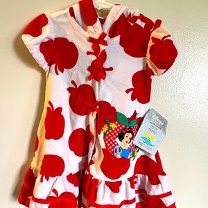 Brand new with tag Disney Red and White Hooded Towel Dress size 2T/3T